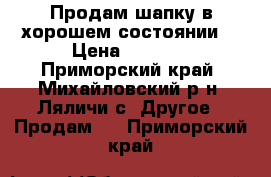 Продам шапку в хорошем состоянии. › Цена ­ 4 000 - Приморский край, Михайловский р-н, Ляличи с. Другое » Продам   . Приморский край